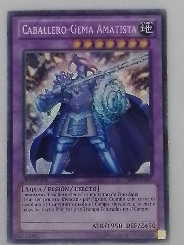 Fusion Secret Yugioh Caballero-gema Amatista