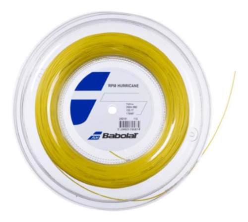 Cuerda Tenis Babolat Rpm Hurricane 1.30 X 200 Mts (amarillo) Color Amarillo