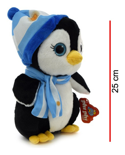 Imagen 4 de 4 de Peluche Pingüino Argentino 25cm- Orig. Phi Phi Toys