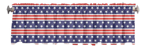 Cortinas De Sala De Estar H, Padrão De Bandeira Americana Co