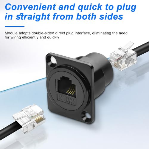 Pack De 2 Conectores Rj11/rj12 Para Instalacin Telfono