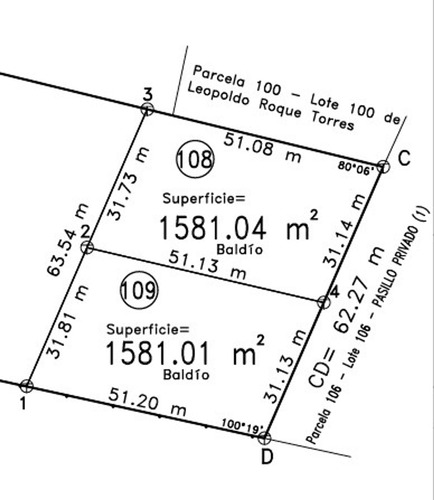 Venta Terreno Huerta Grande 1581m2 Oportunidad