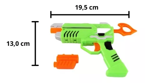 Brinquedo Arminha Lança Dardos Nerf com Alvo + 6 Dardos