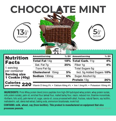 Protein Bar Original Chocolate Mint 40 Grams (case Of 12) By