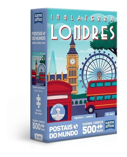 Quebra Cabeça Postais Do Mundo Londres 500pçs Nano Toyster