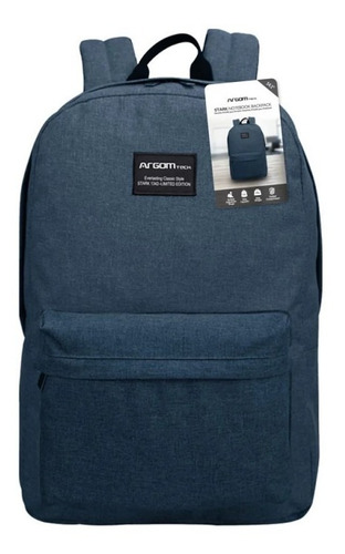 Bulto Argom Mochila Stark 14.1 Color Azul.