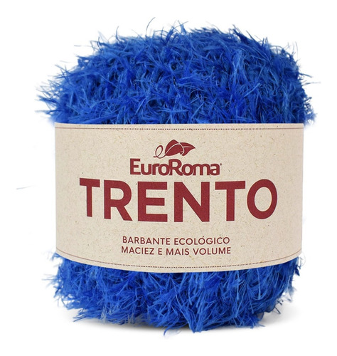 Barbante Euroroma Linha Trento 200g 101m Cores Tricô Crochê Cor Azul Royal - 0903