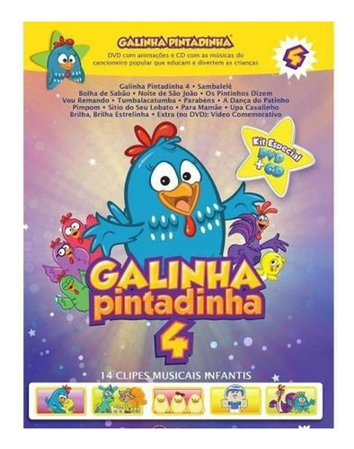 Kit Especial Dvd + Cd Galinha Pintadinha Vol. 4