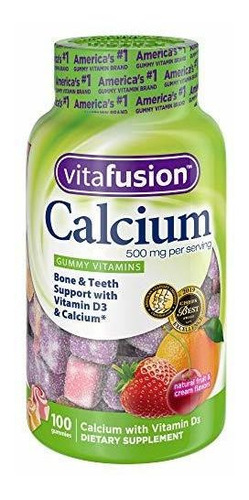 Vitafusion Calcio, Vitaminas Gomosas Para Adultos, 500 Mg, 1