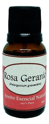 Rosa Geranio Aceite Esencial Puro Natural 15 Ml