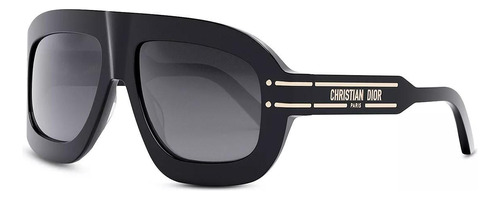 Dior Signature M1u I0a1 Square Shape Negro Dorado