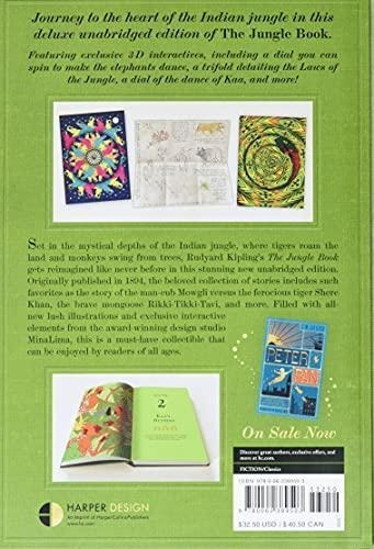 The Jungle Book (minalima Edition) (illustrated With Interactive Elements), De Kipling, Rudyard. Editorial Harper, Tapa Blanda En Inglés