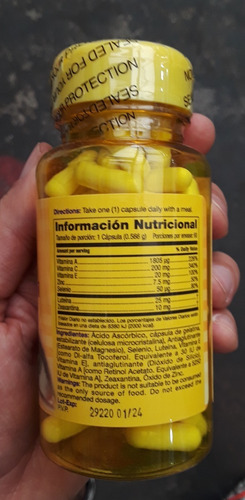 Imagen 2 de 3 de Luteina De 25 Mg + Zeaxantina De 10 Mg Mas Potente Promo 2