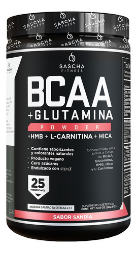 Sascha Fitness Bcaas Sabor Sandía