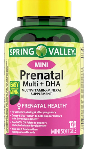 Prenatal Multi+dha Mini X120 - Unidad a $1125