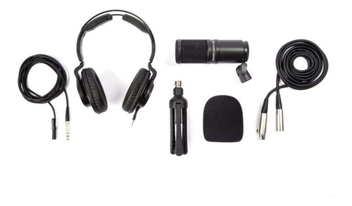 Kit Para Podcast Zoom Zdm-1 Pmp Podcast Mic Pack + Cor Preto