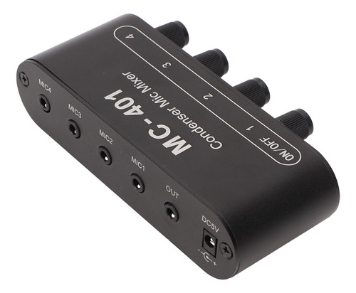 Mezclador De Sonido Con Micrófono 4 Entradas Y 1 Salida, Est