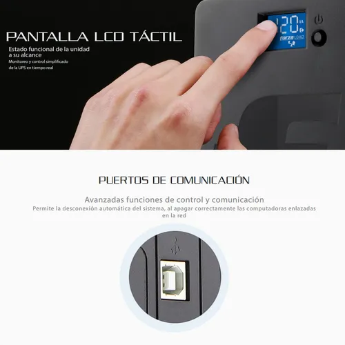 Ups Inteligente Forza Sl-1501ul 1500va/900w Softw Lcd Táctil