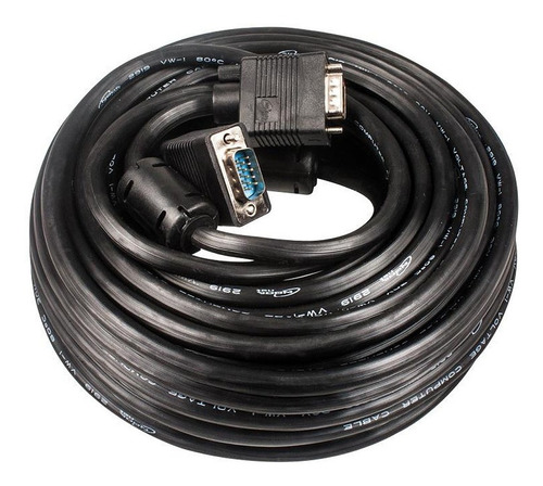 Cable Video Vga 15 Metros Pc Monitor Notebook Doble Filtro