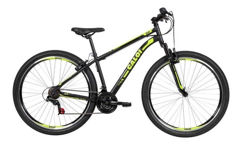 Bicicleta de MTB Caloi Velox Aro 29, cuadro de 17 pulgadas, color negro, talla M