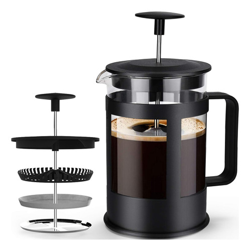 Cafetera Prensa Francesa 850ml 6 Tazas Para Café Y Té