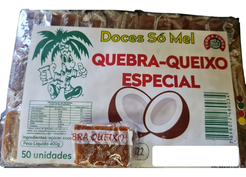 Doce de quebra queixo coco Doces em caixa 50 un pacote x 100