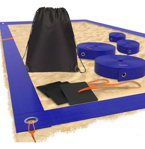 LĂneas De Voleibol De Playa Para Correas De Arena Rojo