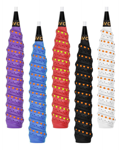 5pcs Cinta De Agarre De Raqueta, Tennis Racket Grip Tape