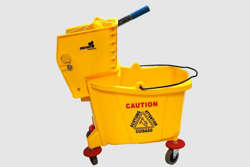 Coche Escurridor De Trapeador Limpieza Pisos Carrito 36 L