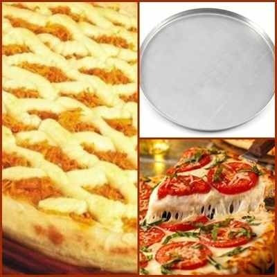 Forma Para Pizza Em Alumínio 35cm -  Kit 50 Peças