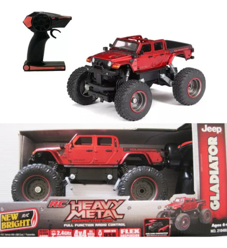 Jeep Gladiator 4x4 Control Remoto Escala 1:20 De Metal Usb