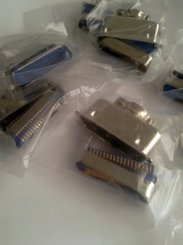 Imagen 4 de 4 de Conector Impresora Paralelo Centronics Macho Metal Soldar