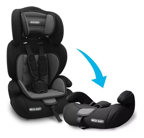 Imagen 3 de 9 de Butaca Booster Elevador Para Auto Mega Baby 3 En 1 9-36 Kg