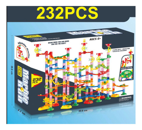 Pista Canicas De Juego De Construcción, 232pcs Bloques