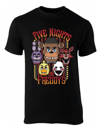 Playera Five Nights At Freddy's Personajes Varios Modelos