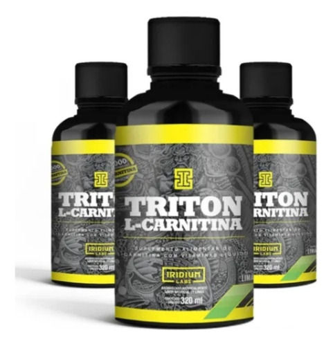 Kit 3x Triton Carnipure L-carnitina Sabor Limão