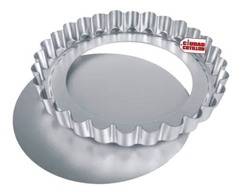 Molde Tartera Desfondable Aluminio Rizada 32cm Cooper - Cc