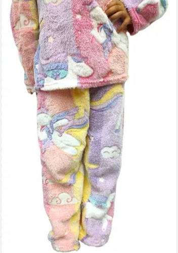 Pijama Invierno Polar Plush Peluche Luminoso Infantil Niños