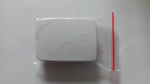 Case Caixa Oficial Para Raspberry Pi 4 B Branca E Vermelha (Usado)