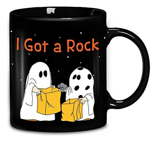 Gran Fantasma De Calabaza De Halloween Tengo Una Roca Taza D