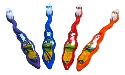 4pz Cepillo Dental Infantil Suave Tortugas Ninja Cool & Good