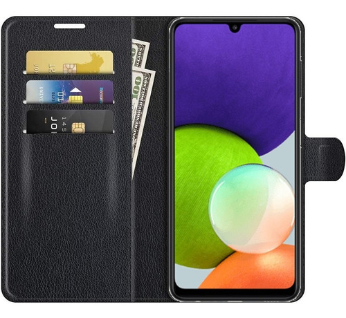 Capa Capinha Carteira Galaxy A22 4g Tela 6.4 Case Couro Flip