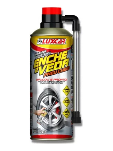 Reparador Instantâneo Enche E Veda Pneu Cheio Luxcar