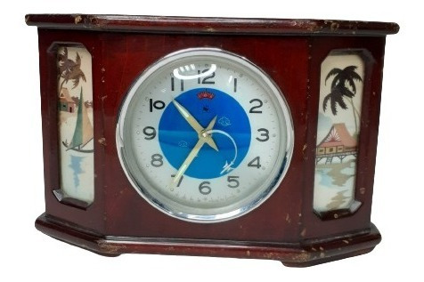Reloj De Mesa Con Alarma Para Reparar Vintage 