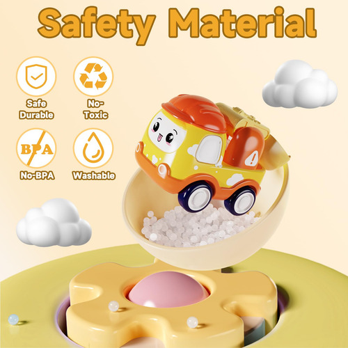 Mini Auto De Juguete Para Bebés, 6 Camiones De Tracción