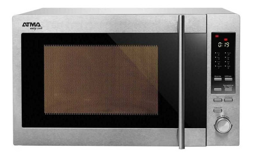 Microondas Grill Atma Easy Cook MC930XN   acero inoxidable y negro 30L 220V