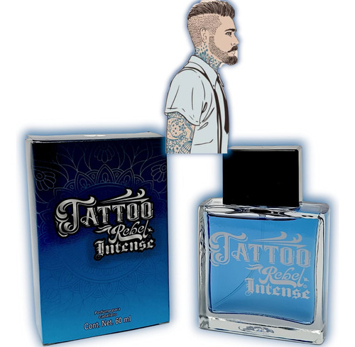 Locion Para Caballero Tattoo Rebel Intense 60ml