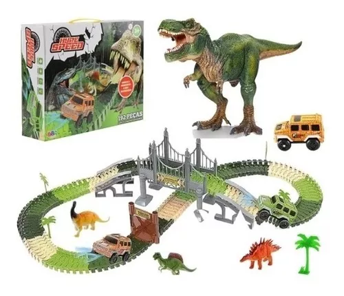 Dinossauro Lançador de Carrinhos Infantil - Bbr Toys