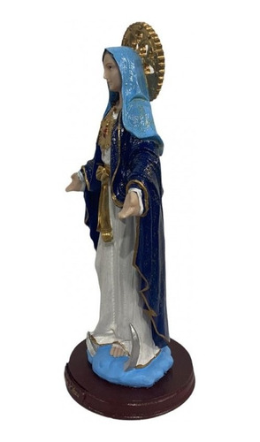 Imagem Imaculada Sagrado Coracao De Maria 30 Cm Resina