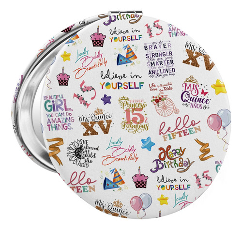 Espejo De Maquillaje Para Cumpleaños 15 De Hija O Sobrina